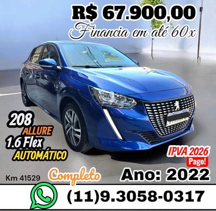 PEUGEOT 208 1.6 16V FLEX ALLURE AT6